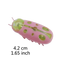 Mariquita vibradora para gatos, juguete de insecto que se mueve solo, rosa y verde