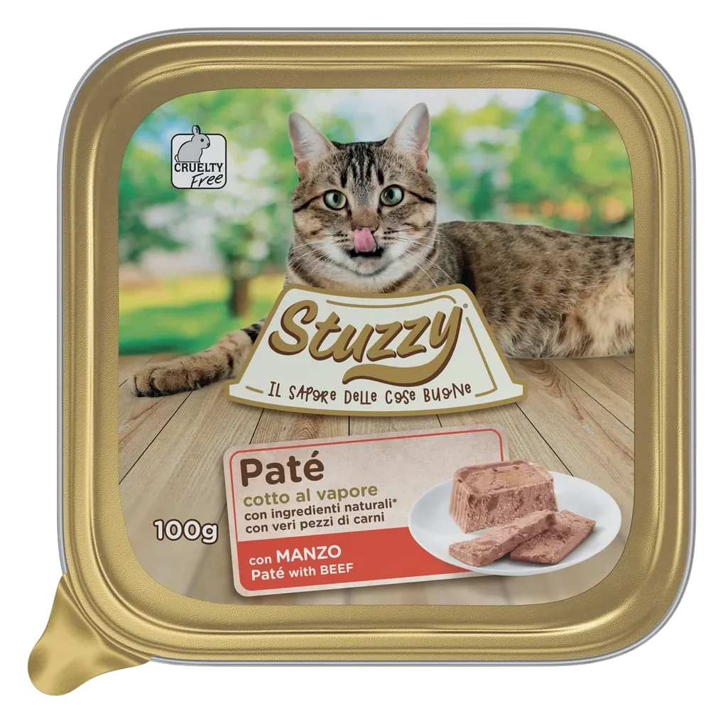 Comida húmida para gatos Mister Stuzzy Cat vaca, 100 g