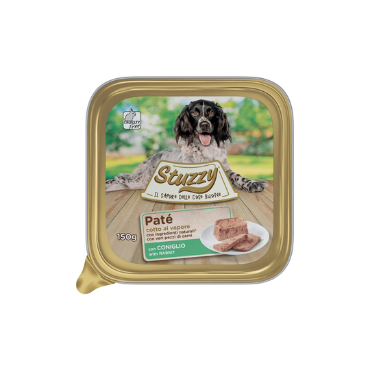 Comida húmida para cães Mister Stuzzy Dog coelho, embalagem de alumínio
