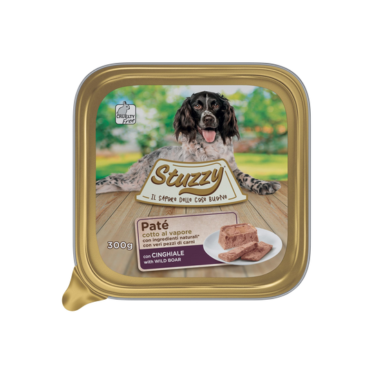 Comida húmida para cães Mister Stuzzy Dog javali, embalagem de alumínio