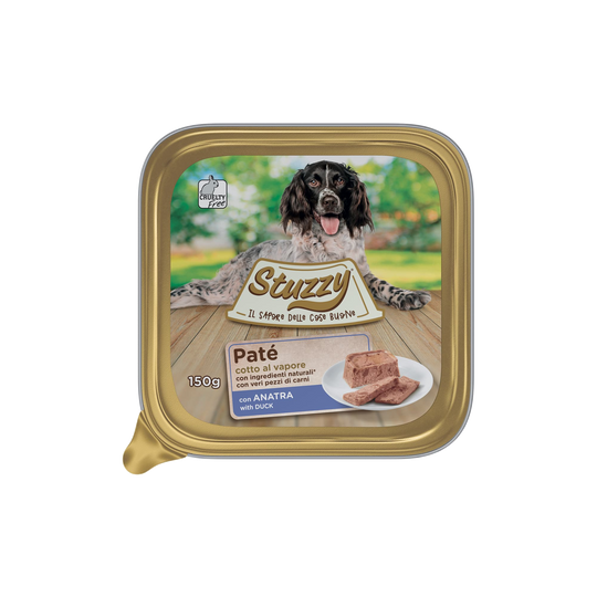 Comida húmida para cães Mister Stuzzy Dog pato, embalagem de alumínio