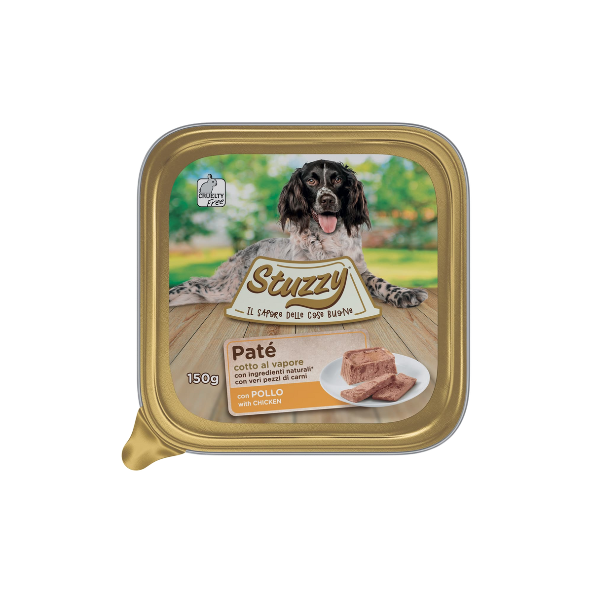 Comida húmida para cães Mister Stuzzy Dog frango, embalagem de alumínio
