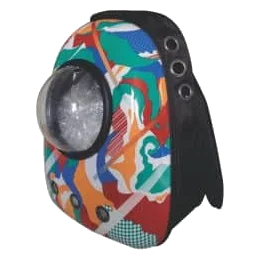 Mochila transportadora com visor 30 x 42 x 25 cm para cães