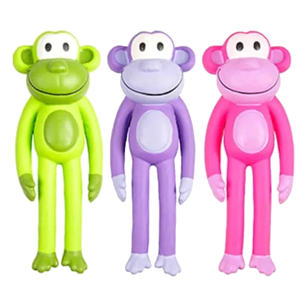 Macaco de látex para cães, 16 e 25 cm