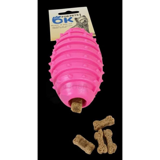 Mordedor oval dentado em TPR, 10 cm