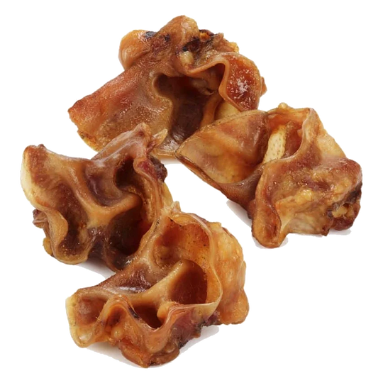 Snacks naturais para cães músculo de orelha de porco, 500 g