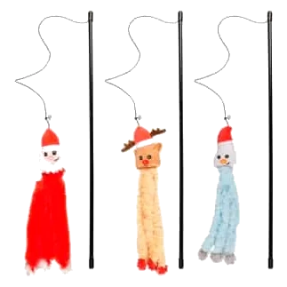 Brinquedo de Natal Babbo para gatos, multicolor