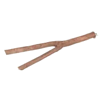 Poleiro de madeira em V com rosca para jaula, 42 cm