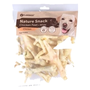 Patas de frango brancas Flamingo, snacks para cães 200 g
