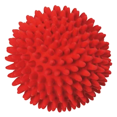 Bola de látex com picos para cães, 9 cm