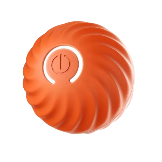 Pelota inteligente que rueda y rebota sola para perros, USB, naranja - ZONLIDOOG