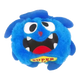 Bola interativa para cão com capa de peluche azul