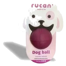 Bola Rucan 7 cm para cães, dureza média ou alta