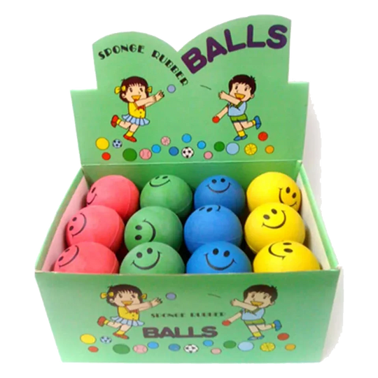 Bola para cães semirrígida Smile, 6,5 cm