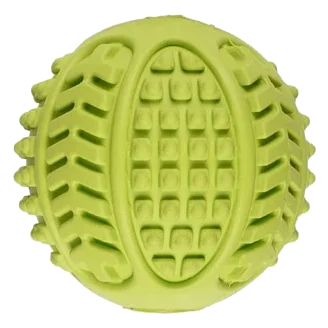 Bola verde de borracha com som Flamingo 6 cm para cães