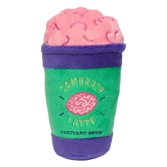Peluche de Halloween para cães FuzzYard Zombrain Latte
