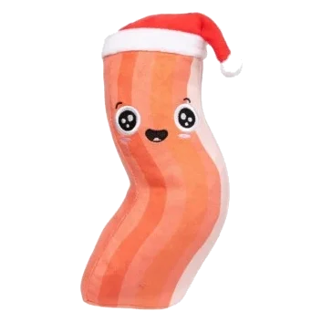 Peluche de Natal para cães FuzzYard Bacon-ing Xmas