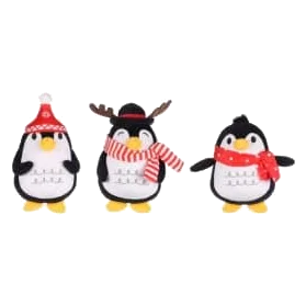 Peluche de Natal pinguim pequeno 20 cm para cães