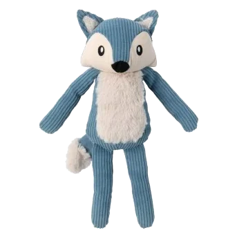 Peluche para cães em bombazina FuzzYard Life raposa French Blue