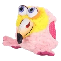 Peluche para cães flamingo cor-de-rosa com som, 23 x 20 cm