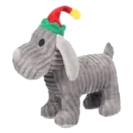 Peluche de Natal para cães Aviana cão cinzento Flamingo