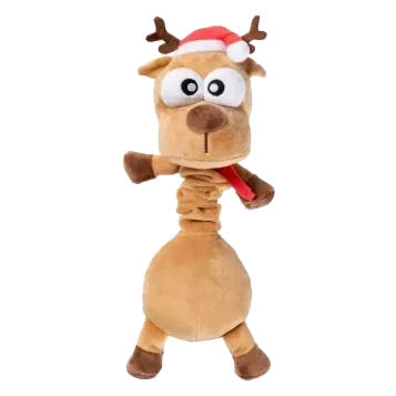 Peluche de Natal para cães FuzzYard Domineck the Reindeer
