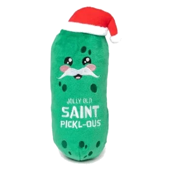 Peluche de Natal para cães FuzzYard Jolly Old St Pickl-ous