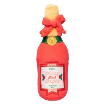 Peluche de Natal para cães FuzzYard Merry & Bright Chompagne