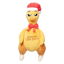 Peluche de Natal para cães FuzzYard Never Skip Leg Day Chook em forma de frango assado