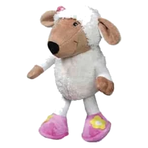 Peluche para cães ovelha, 24 cm
