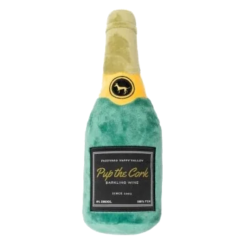 Peluche para cães FuzzYard garrafa Pup The Cork com apito