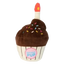 Peluche para cães FuzzYard cupcake de aniversário com apito