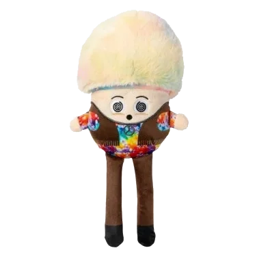 Peluche para cão FuzzYard Fun Guys Rainbow Mushroom com apito