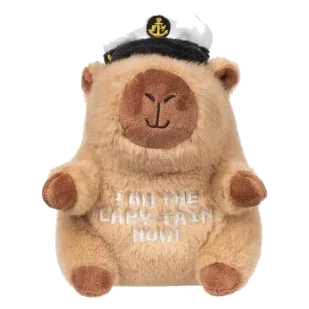 Peluche para cão FuzzYard Happybaras Capy-Tain com apito