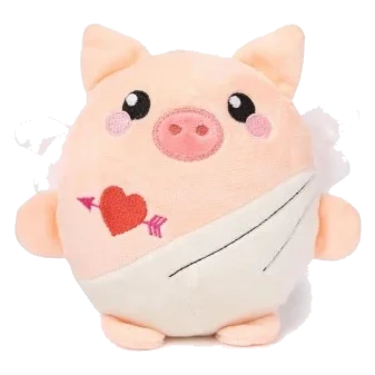 Peluche para cães FuzzYard Love Cu-pig, porquinho cupido