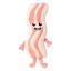 Peluche para cão FuzzYard Meat Heads Kevin Bacon-Strip com apito