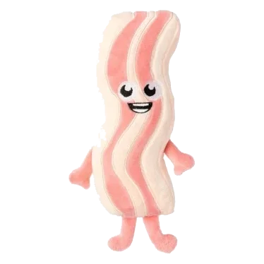 Peluche para cão FuzzYard Meat Heads Kevin Bacon-Strip com apito