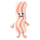 Peluche para cão FuzzYard Meat Heads Kevin Bacon-Strip com apito