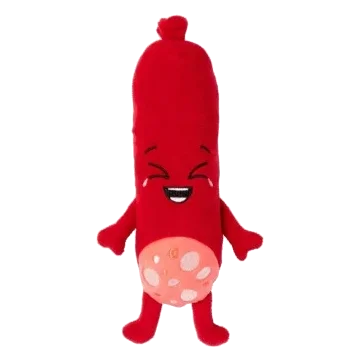 Peluche para cão FuzzYard Meat Heads Peper Toni com apito