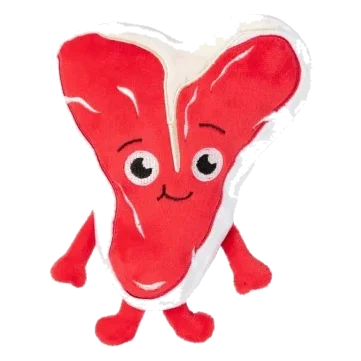 Peluche para cão FuzzYard Meat Heads Tim Tee-Bowne com apito