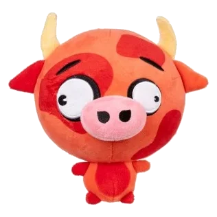 Peluche para cães FuzzYard Noggins Moo Hammad Ali com apito