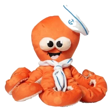 Peluche para cães FuzzYard Octo-Pose Sailor Squiggles polvo com apito