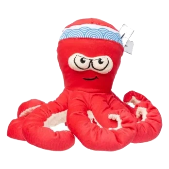 Peluche para cães FuzzYard Octo-Pose Takoyaki polvo com apito