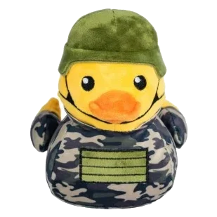 Peluche para cães FuzzYard Commanduck pato com apito