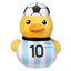 Peluche para cão FuzzYard Pato futebolista Argentina n.º 10 com apito