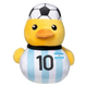 Peluche para cão FuzzYard Pato futebolista Argentina n.º 10 com apito