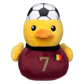 Peluche para cão FuzzYard Pato futebolista Bélgica n.º 7 com apito