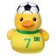 Peluche para cão FuzzYard Pato futebolista Brasil n.º 7 com apito