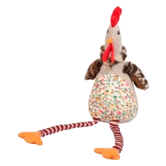 Peluche frango Macy 24 cm para cães