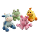 Peluches para cães animais 16 cm: pato, porco, rã ou frango